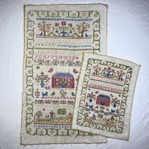 Vintage Fieldcrest 100% Cotton Cottage Schoolhouse Country Rustic USA Towel Set